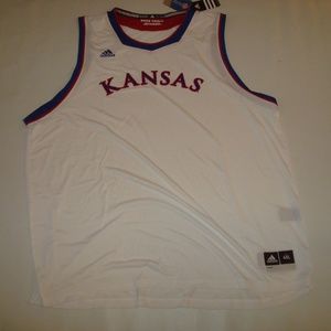 KANSAS JAYHAWKS JERSEY SHIRT ADIDAS NEW TAGS 4XL‎